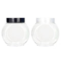Plastic Food Storage Jars with Screw Lids, Pack of 50 - Black Lids - view 3