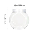 Plastic Food Storage Jars with Screw Lids, Pack of 50 - Clear Lids - view 4