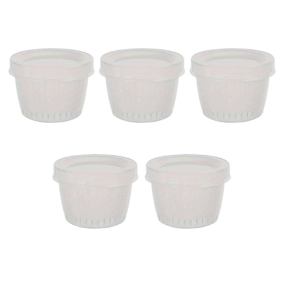 Plastic Fridge Storage Containers with Lids and Drainage Layer - Pack of 5 - view 2