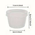 Plastic Fridge Storage Containers with Lids and Drainage Layer - Pack of 5 - view 3