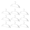 Plastic Half Round Non-Slip Hangers, 10 Pack - Narrow