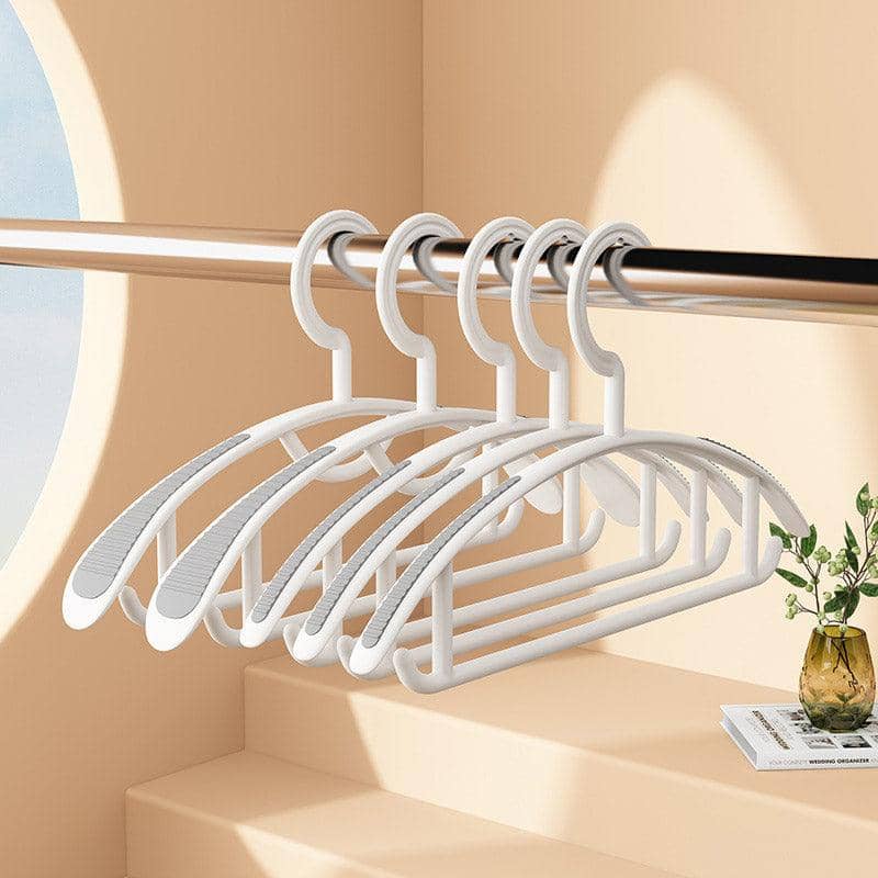 Plastic Half Round Non-Slip Hangers, 10 Pack - Narrow - view 5