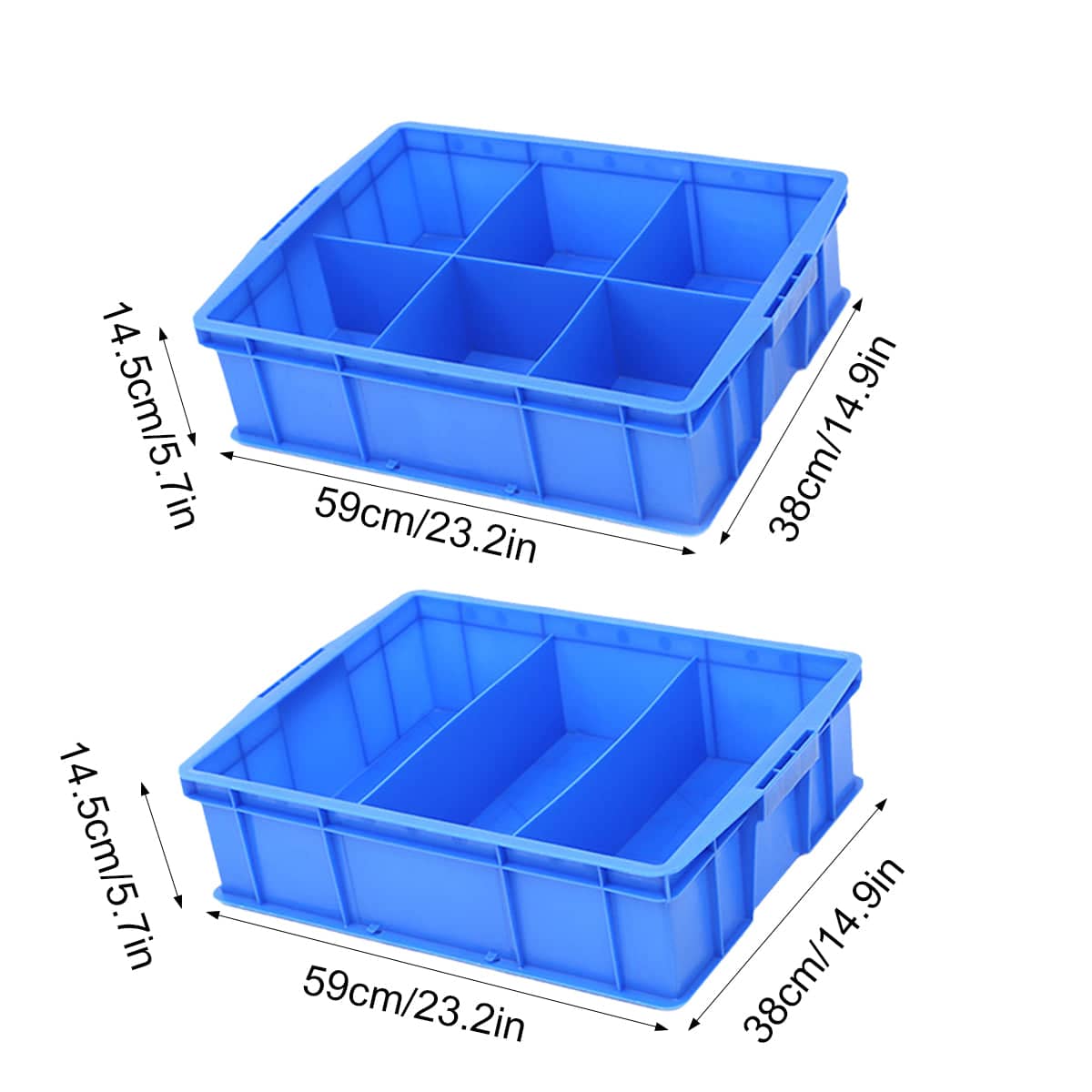 Plastic Hardware Storage Box, 59 x 38 x 14.5 cm - 3 Compartments - view 4