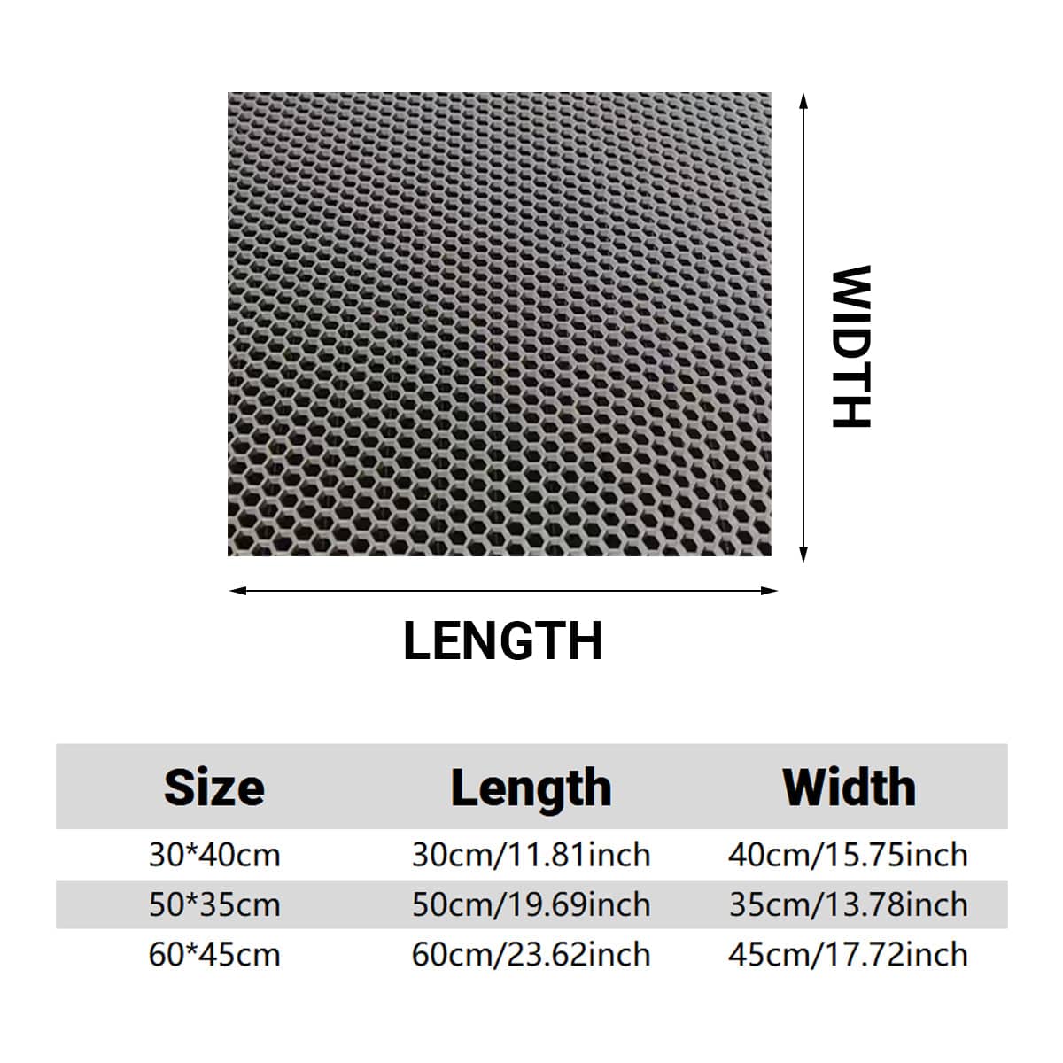 Plastic Honeycomb Pet Cage Floor Mat - Grey, 60 x 45 cm - view 3