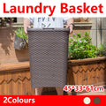 Plastic Laundry Basket Thickened Breathable Home Clothes Storage with Lid - Beige - view 2