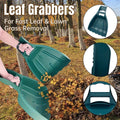 Plastic Leaf Grabber Garden Rake for Leaves and Lawn Debris, Single Piece
