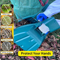Plastic Leaf Grabber Garden Rake for Leaves and Lawn Debris, Single Piece - view 4