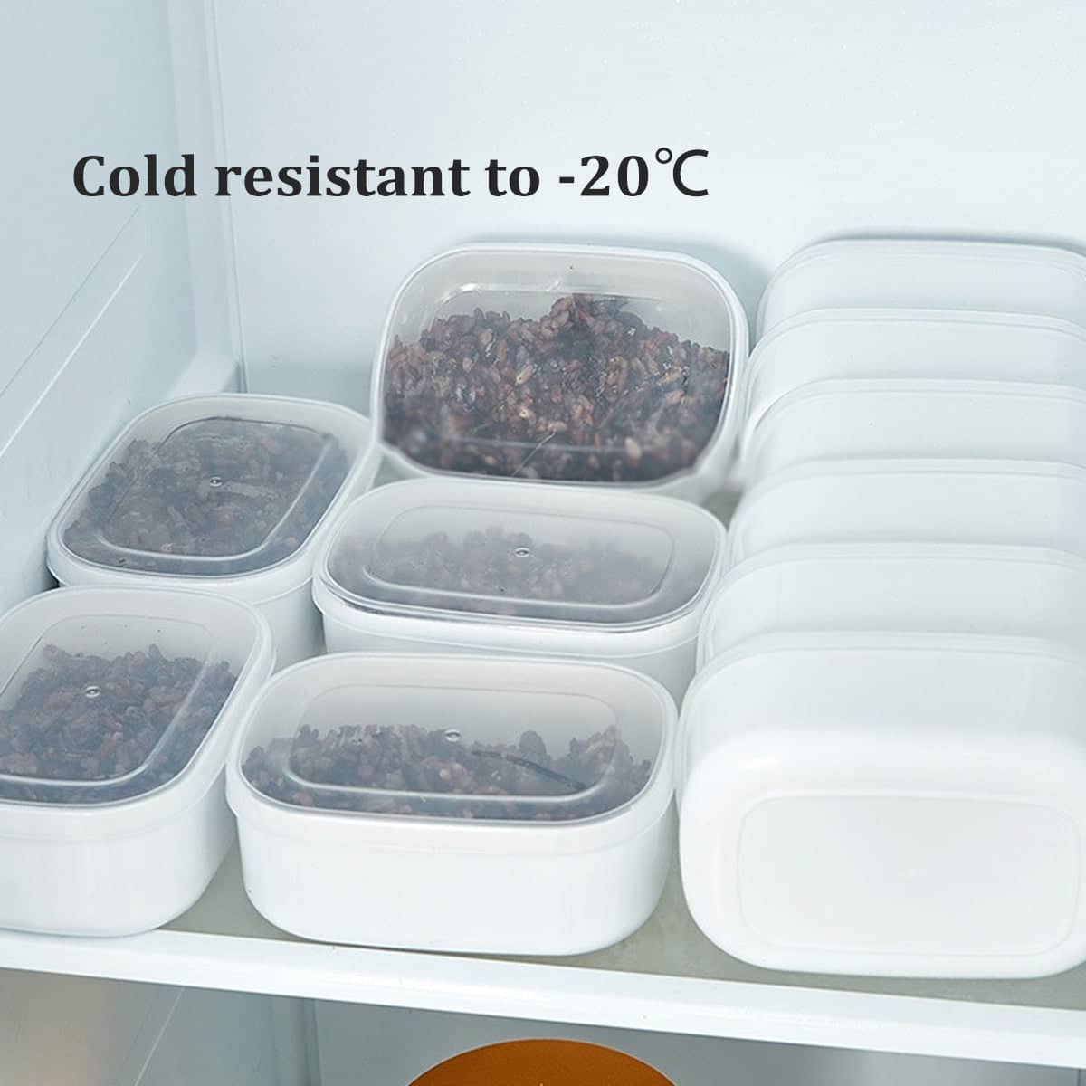 Plastic Meal Prep Storage Box with Lid for Rice - Pack of 200 - view 5