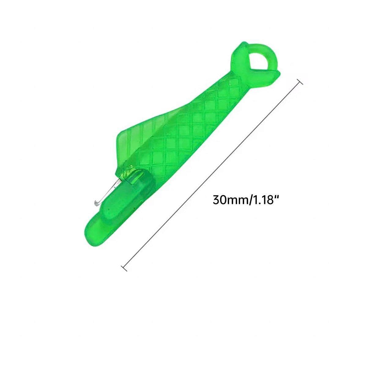 Plastic Needle Threader Tools for Sewing, Pack of 5 - Green - view 4