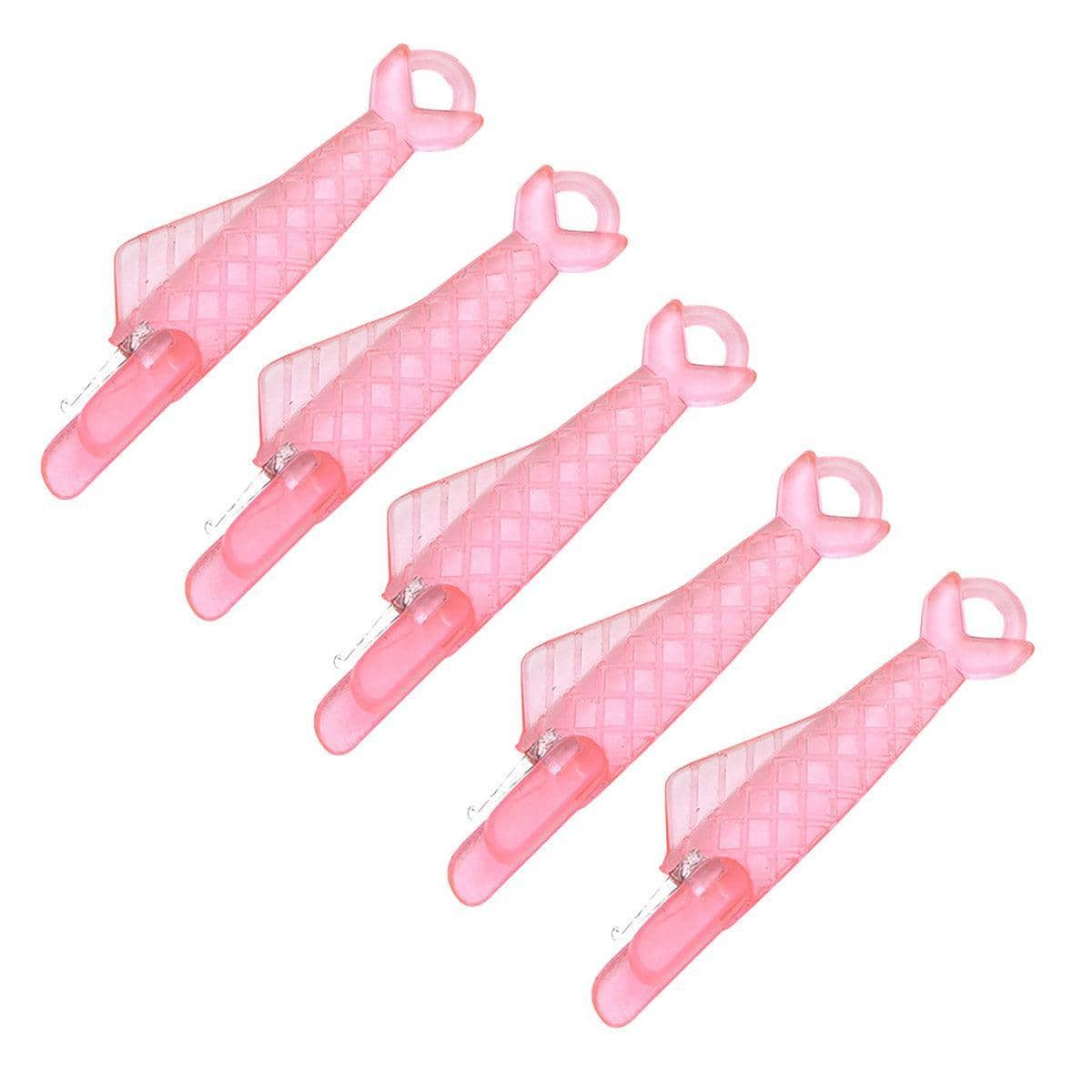 Plastic Needle Threader Tools for Sewing, Pack of 5 - Pink
