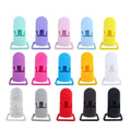 Plastic Pacifier Dummy Clip Holders, Pack of 60 Assorted Colours for Crafts - view 2