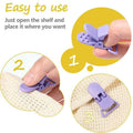 Plastic Pacifier Dummy Clip Holders, Pack of 60 Assorted Colours for Crafts - view 5