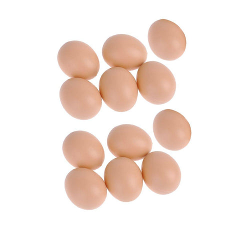 Plastic Painting Eggs for DIY Craft - Pack of 12