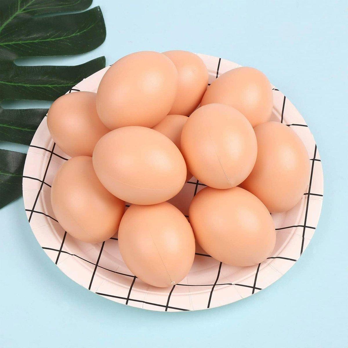 Plastic Painting Eggs for DIY Craft - Pack of 6 - view 9
