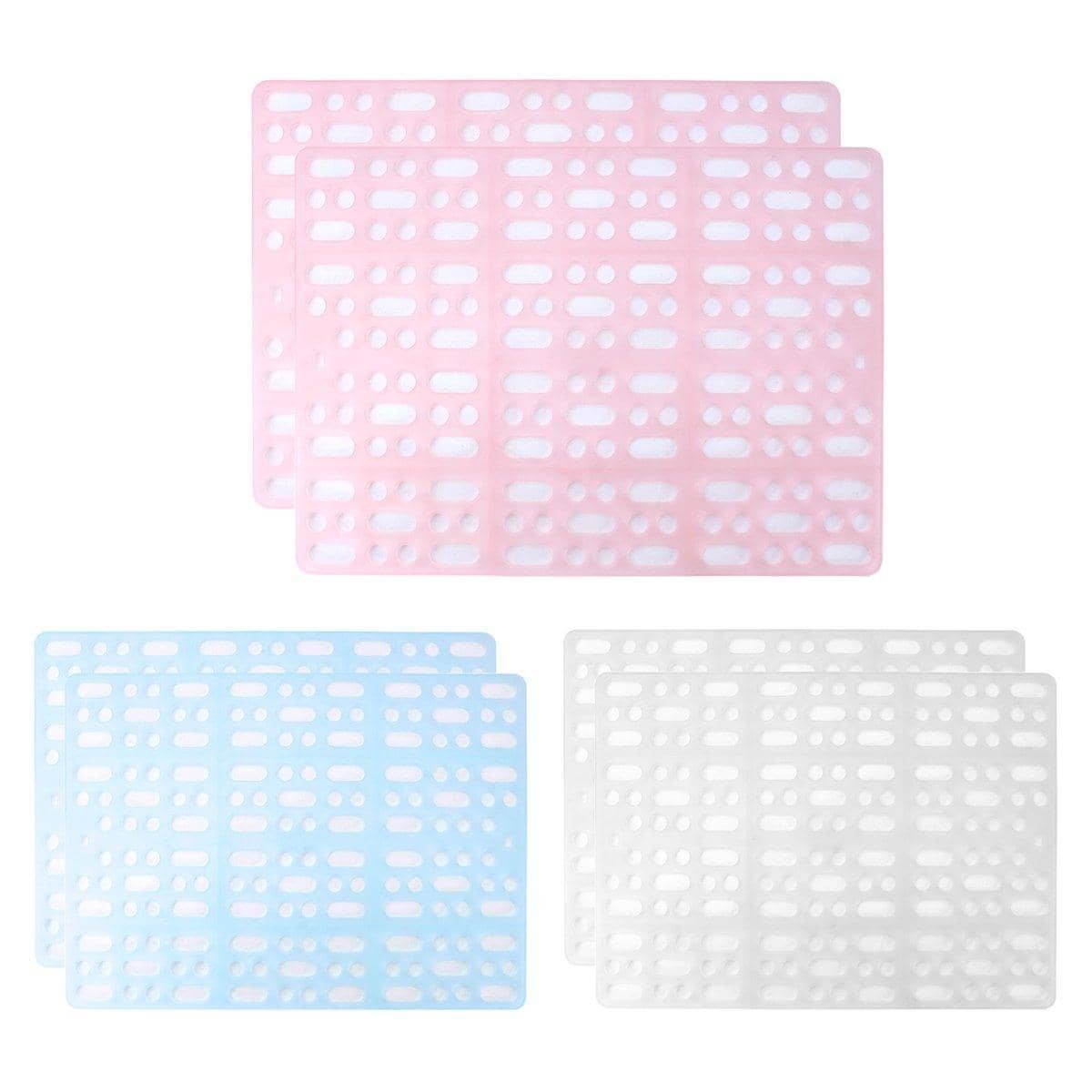 Plastic Rabbit and Guinea Pig Cage Foot Mat, Pack of 2 - White - view 3