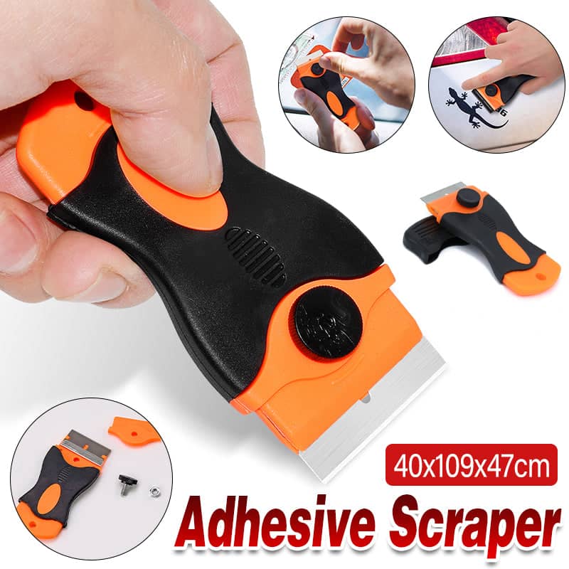 Plastic Razor Blade Adhesive Scraper for Paint, Glue and Sticker Removal