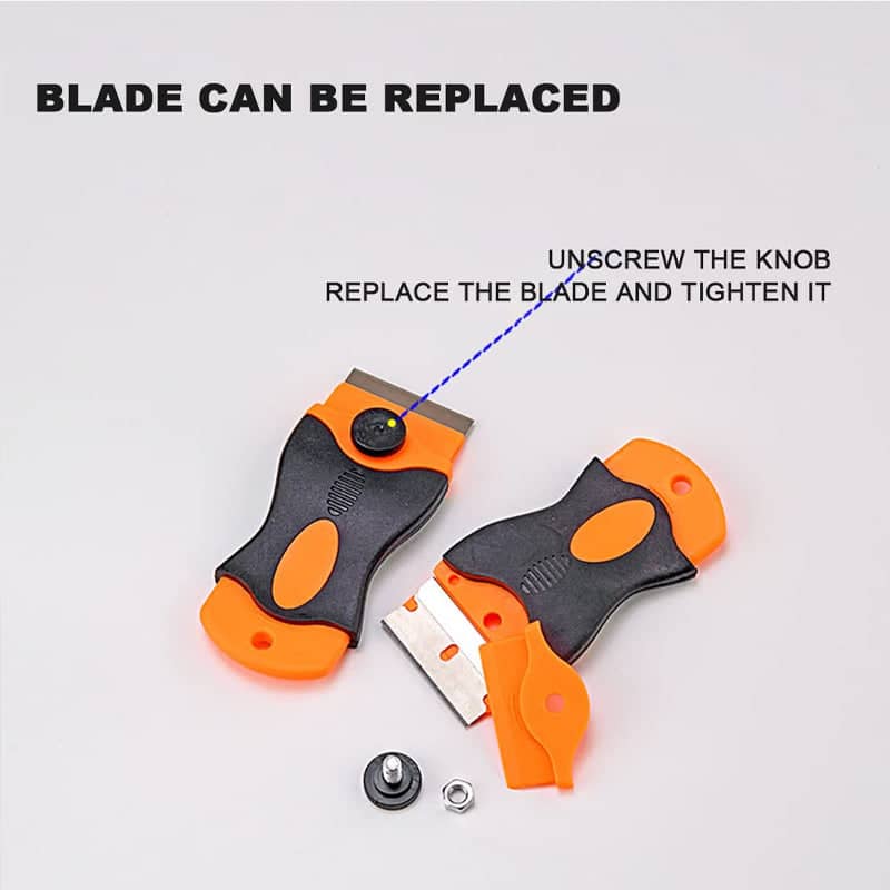 Plastic Razor Blade Adhesive Scraper for Paint, Glue and Sticker Removal - view 3