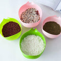 Plastic Rice Drain Basket and Vegetable Washing Basin, 4 Pack - Two Sizes - view 5