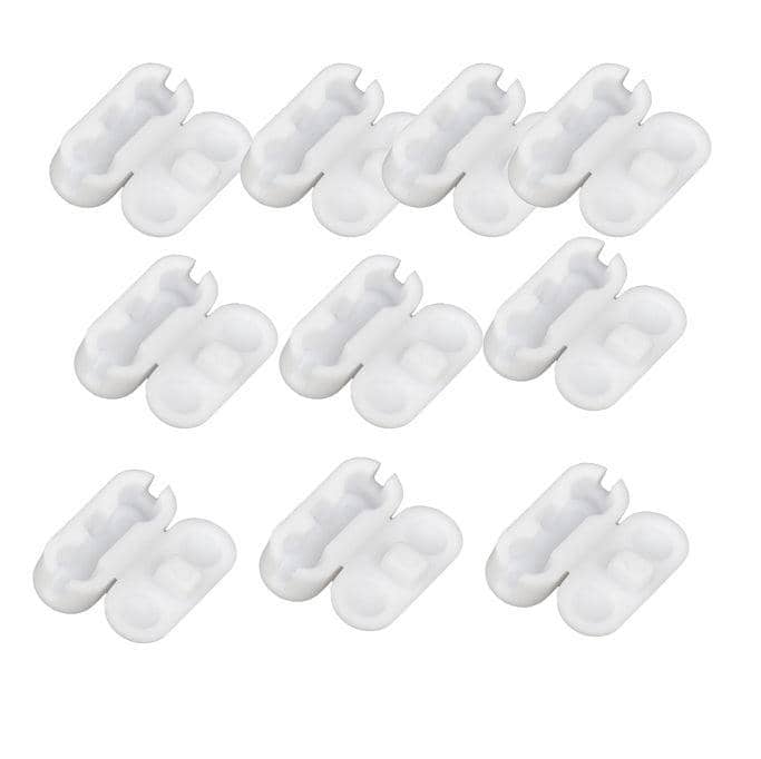 Plastic Roller Blind Chain Connector Joiner - White, Pack of 10