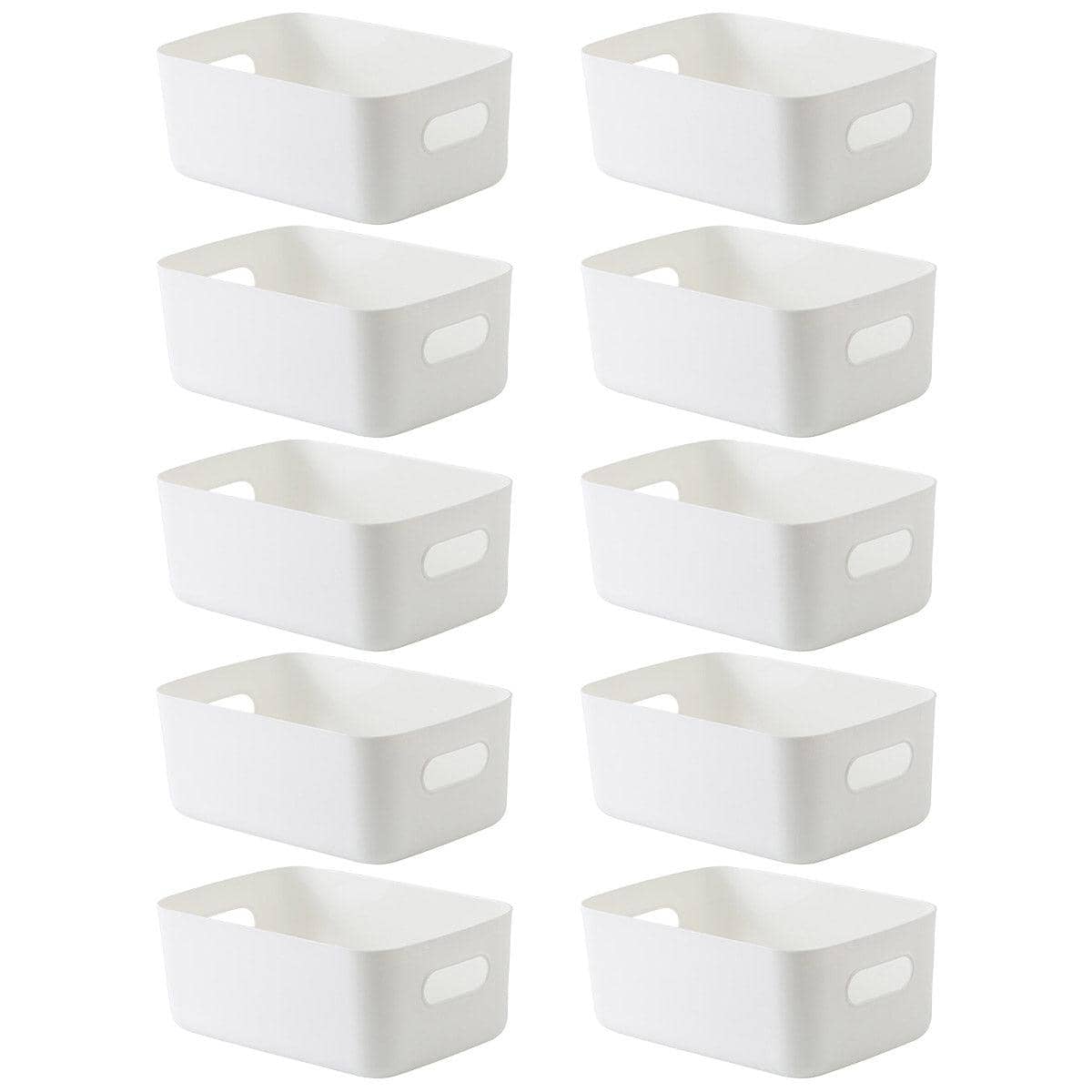 Plastic Storage Baskets with Handles, Pack of 10 - view 2