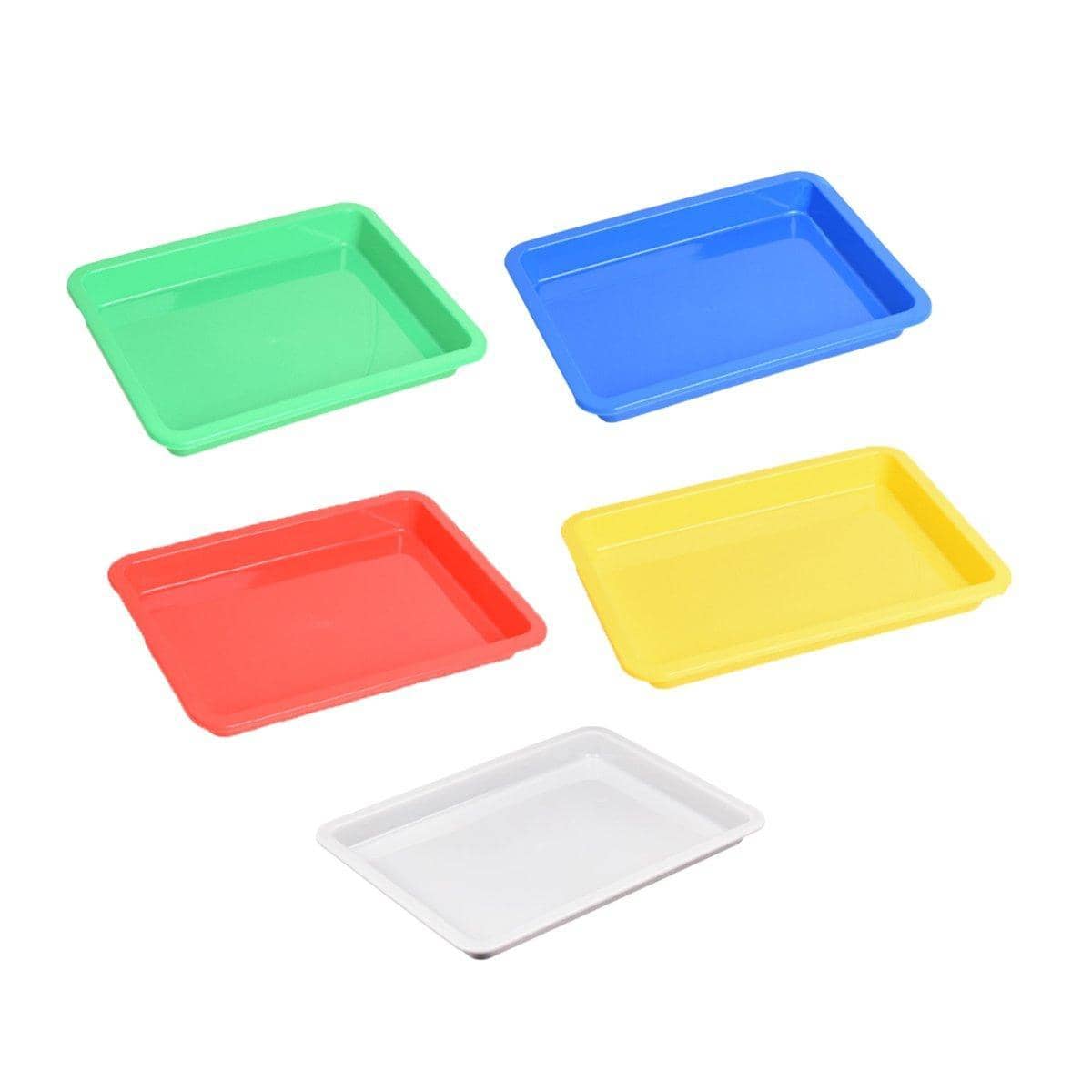 Plastic Storage Trays, 34 x 25 x 2.6 cm, Pack of 5 - view 2
