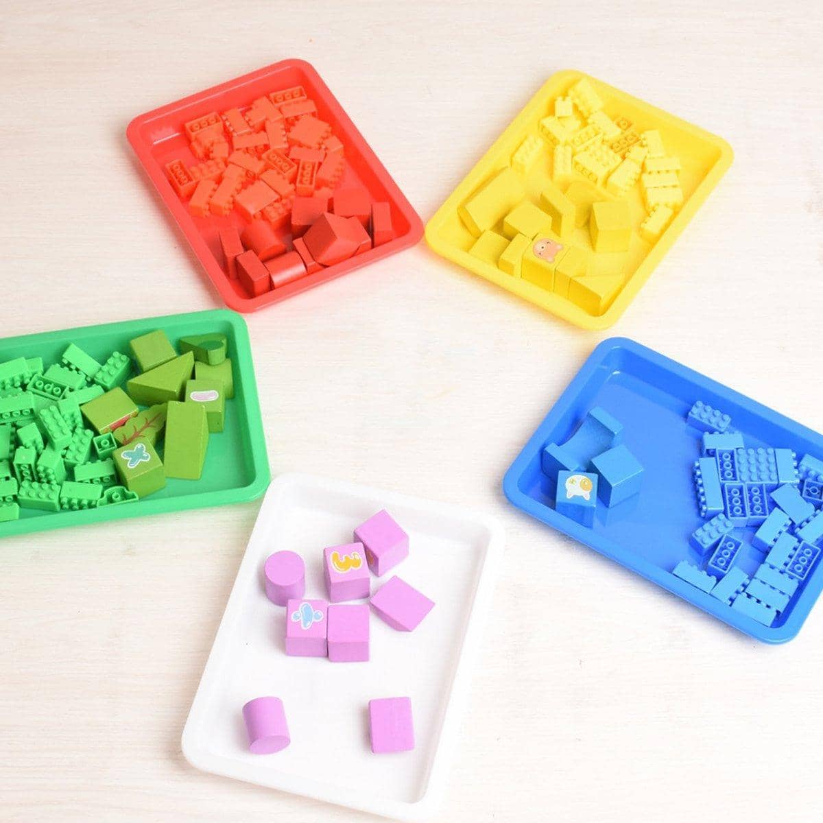 Plastic Storage Trays, 34 x 25 x 2.6 cm, Pack of 5 - view 5