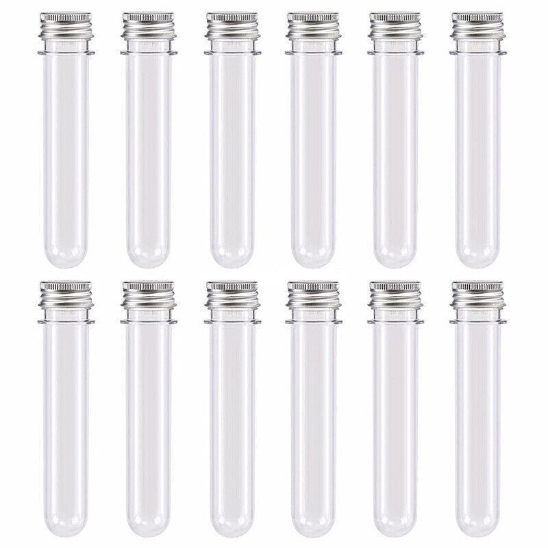 Plastic Test Tubes with Metal Screw Caps, 45 ml, Pack of 50 - view 3