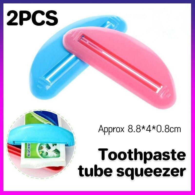 Plastic Toothpaste Tube Squeezer Rolling Dispenser, Pack of 2