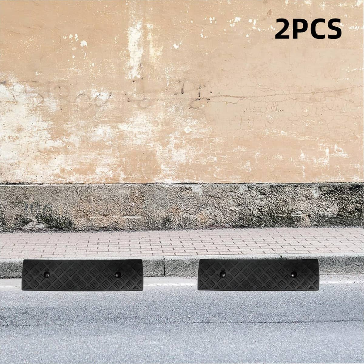 Plastic Uphill Step Ramp Pads Pack of 2 for Driveway Thresholds and Kerbs - view 4