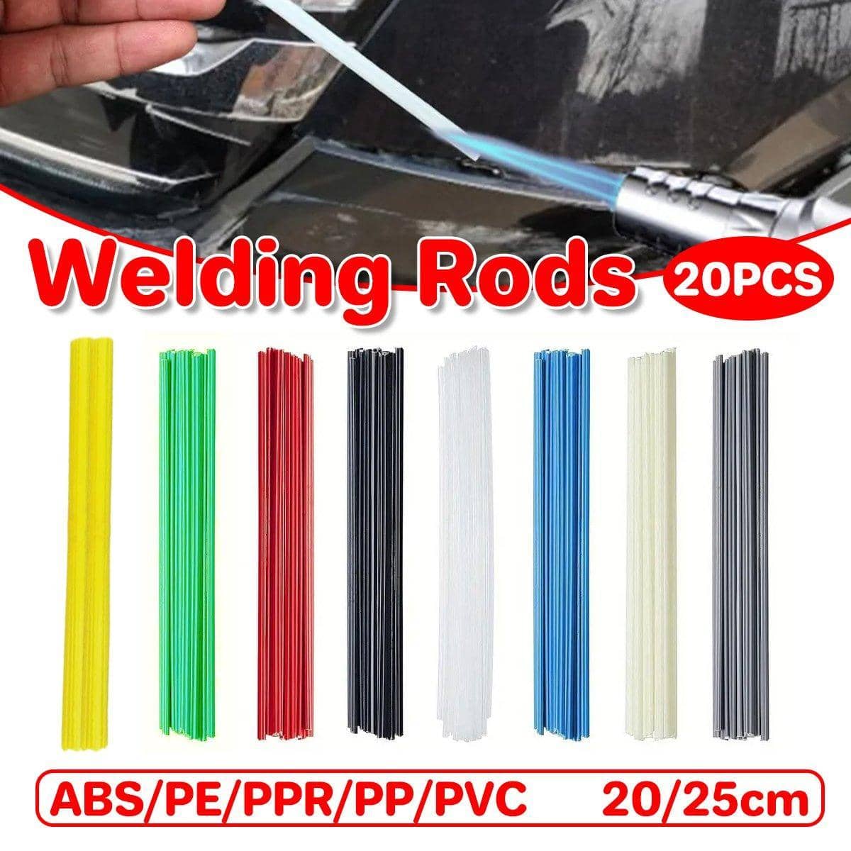 Plastic Welding Rods for Car Bumper Repair - Beige, ABS, 20 cm - view 2