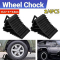 Plastic Wheel Chocks with Grooved Tyre Grip - Pack of 4 - view 2