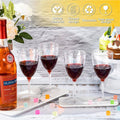 Plastic Wine Glasses with Swirl Design, 210ml, Pack of 8 - view 5