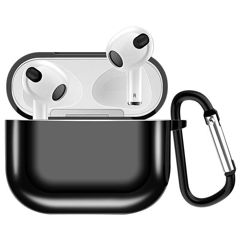 Plated TPU Protective Case for AirPods 3 - Black