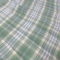 Pleated School Skirt, High Waist Mint Green Plaid - Size S (Skirt Length 43 cm) - view 5