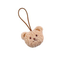 Plush Bear Bag Charm Pendant - Beige