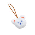Plush Bear Bag Charm Pendant - White