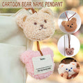 Plush Bear Bag Charm Pendant - White - view 2