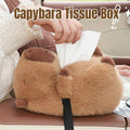 Plush Capybara Tissue Box for Car and Home Decorative Tissue Holder Organiser