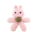 Plush Cat Chew Toy with Catnip Ball - Pink Bunny