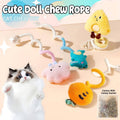 Plush Cat Toy with Cotton Rope and Catnip Sachet - Pink Cloud - view 2
