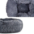 Plush Donut Pet Bed for Cats and Dogs - Purple, 80 cm - view 5