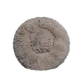 Plush Donut Pet Bed for Cats and Dogs - Taupe, 110 cm