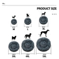 Plush Donut Pet Bed - Dark Grey, 100 cm - view 3