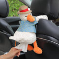 Plush Duck Car Tissue Box Holder for Headrest and Home - view 4