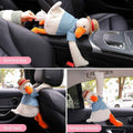 Plush Duck Car Tissue Box Holder for Headrest and Home - view 5