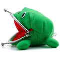 Plush Frog Coin Purse with Kiss-Lock Clasp - Green - view 4