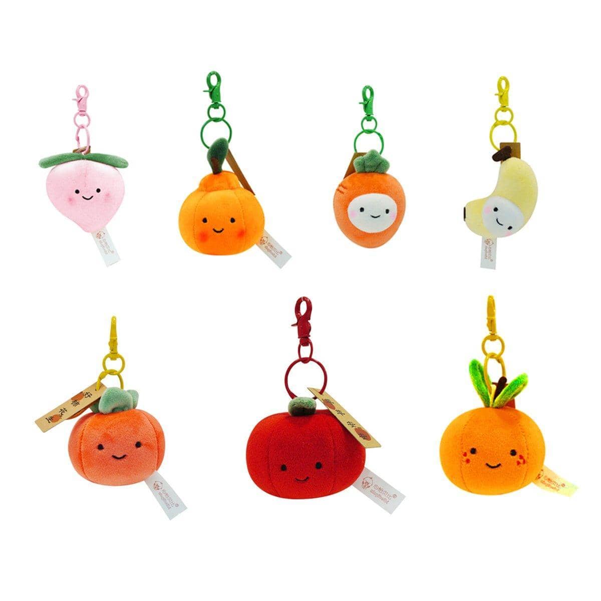 Plush Fruit and Vegetable Keychain Key Ring Bag Charm - Number 3 - view 3