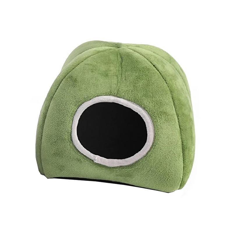 Plush Guinea Pig and Hamster House, Pet Hideout - Green Dome