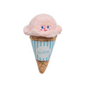 Plush Ice Cream Snack Hiding Foraging Dog and Cat Toy - Pink