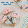Plush Ice Cream Snack Hiding Foraging Dog and Cat Toy - Pink - view 5